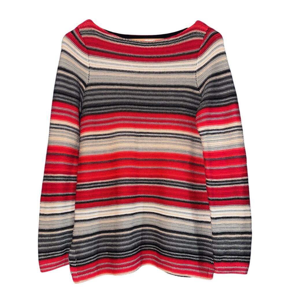 Lauren Ralph Lauren Textured Knit Southwestern Sweater Women's PETITE Large Boho